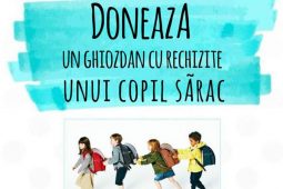 Donează un ghiozdan cu rechizite unui copil sărac