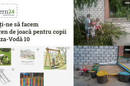 Teren de joacă pentru copiii de pe bd. Cuza-Vodă 10 și 12